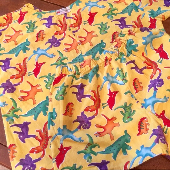 Kids Dinosaur Scrubs short pajamas / Shorts sz 5/6 - Picture 6 of 8